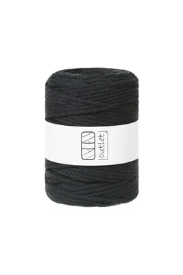 Produktbild von Schwarz Baumwoll-Flechtkordel 5mm 100m OUTLET