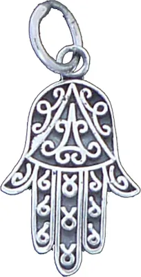 Produktbild von Hand der Fatima klein Schmuck Anhänger 925er Silber