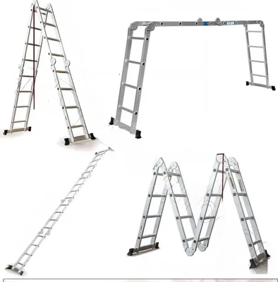 Produktbild von Teleskop-Loft Leader – 470cm – Klappleiter aus Aluminium – Ausziehbare Leiter – Tragbar – EN131 – Max. Belastung 150kg