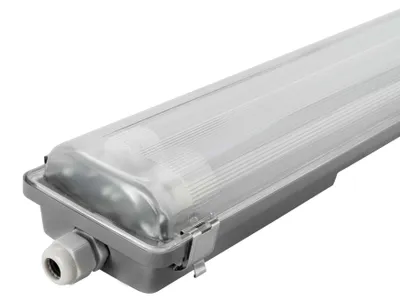 Produktbild von Ledvion Feuchtraumleuchte LED 2x120cm 2x12W 160lm/W 6500K IP65 mit Röhre