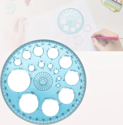 Produktbild von Kreisschablone zum Zeichnen Kreis Schablone Vorlage Multifunktionales Quilling Schablone Messschablonen Lineale Zeichenschablone Circle Stencil zum Lernen Entwerfen Büro
