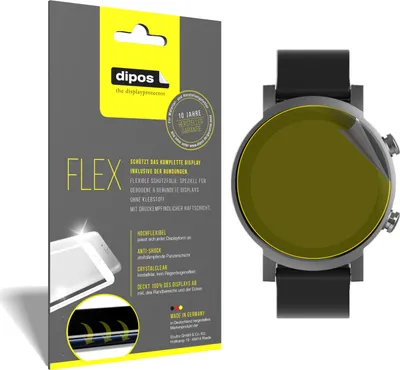 Produktbild von 3x Schutzfolie für TicWatch E3 Smartwatch Folie, 100% Displayabdeckung, dipos Flex