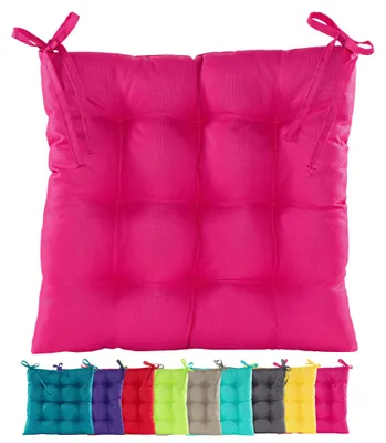 Produktbild von JACK Outdoor Stuhlkissen 38x38cm Lounge Kissen Auflage Wasserfest Sitzkissen Garten Lotus Effekt, Farbe:Pink