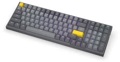 Produktbild von Celeris Gaming-Tastatur 1800 CZ-Layout mechanisch kabellos hintergrundbeleuchtet Gateron Yellow