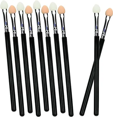 Produktbild von Lidschattenpinsel, 10 Stück, doppelseitig, Schwamm-Lidschattenpinsel, Kosmetikwerkzeug, für Frauen und Mädchen