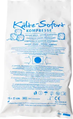 Produktbild von Kälte Sofort Kompresse, ohne Vorkühlen einsetzbar, 1 St., 15 x 25 cm