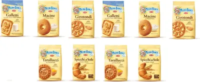 Produktbild von Mulino Bianco Kekse testpaket 10x350G Girotondi Macine Galletti Spicchi di sole