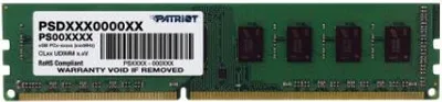 Zdjęcie produktu dla Patriot Memory Signature, 4 GB, 1 x 4 GB, DDR3L, 1600 MHz, 240-pin DIMM, Wielobarwny