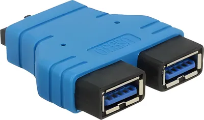 Obrázek produktu pro DELOCK USB3.0 Adapter Pinheader -> 2x A Bu/Bu nebeneinand
