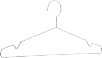 Immagine prodotto di A. Grucce per abiti in acciaio inossidabile, confezione da 50, cromate