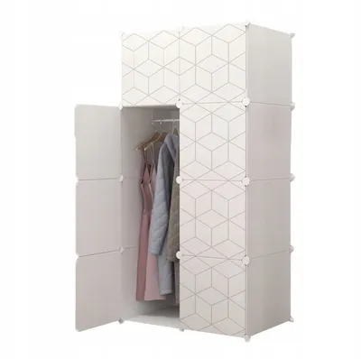 Zdjęcie produktu dla Szafa Modułowa Ubraniowa Geometric Garderoba Duża Pojemna Solidna
