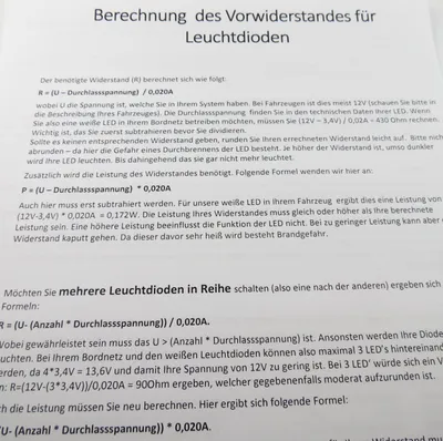 Zdjęcie produktu dla 1x Instrukcja obliczania rezystancji ograniczających prąd