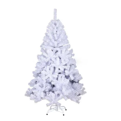 Image de Yakimz Arbre de Noël Décoration de Noël en plastique Sélection avec support 180cm Blanc