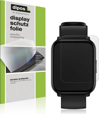 Produktbild von 2x Schutzfolie für Realme Watch S100 matt Displayschutzfolie Folie Display Schutz dipos