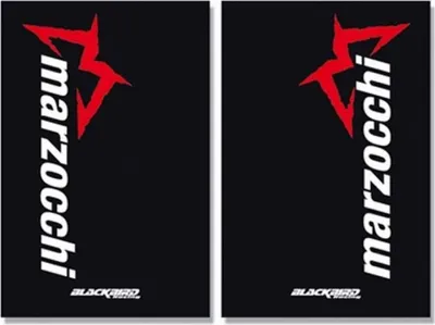 Immagine prodotto di Adesivo con logo Marzocchi Blackbird Racing 5015M 2 pezzi, nero