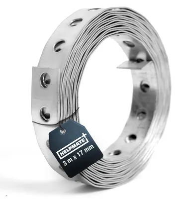 Zdjęcie produktu dla Taśma perforowana - 3 m - Stal ocynkowana - 17 mm - Grubość 0,8 mm
