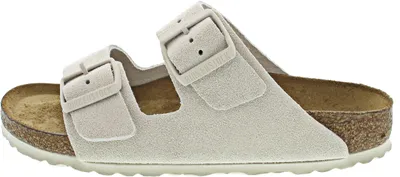 Produktbild von Birkenstock Arizona SFB VL Weichbettu Pantolette Beige in Gr. 43