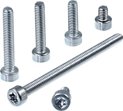 Immagine prodotto di Vite cilindrica SECCARO M4 x 25 mm, acciaio inox V2A VA A2, ISO 14579 / DIN 912, TX / esagono incassato, filettatura intera, 20 pz