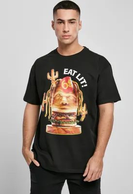 Produktbild von Mister Tee T-Shirt Eat Lit Oversize Tee Black-L