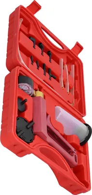 Produktbild von Handgehaltenes Vakuum-Druckpumpen-Testgerät, Bremsentlüftungsset, Adapter, Anschlüsse mit Werkzeugkasten