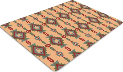 Produktbild von Stuhlunterlage Bürostuhlunterlage 120 cm x 90 cm Bodenmatte Bürostuhlunterlage - Indische Motive