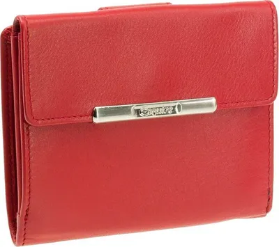 Zdjęcie produktu dla Esquire mały portfel damski HELENA 1214-50 czerwony skórzany ochrona RFID