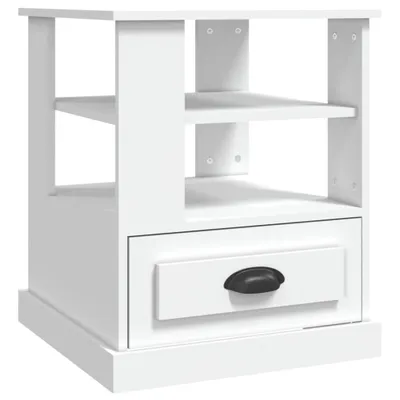 Zdjęcie produktu dla vidaXL Stolik boczny biały 50x50x60 cm materiał drewnopochodny