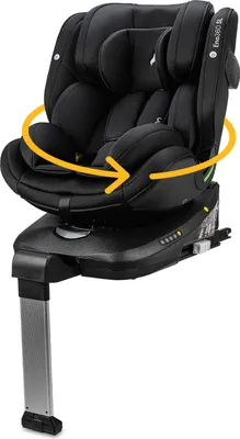 Produktbild von Osann Eno360 SL i-Size , drehbarer Kindersitz 40-150 cm, Reboarder mit Isofix und Standfuß – All Black