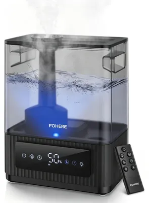 Imagen del producto de Humidificador ultrasónico - Capacidad de 6 litros - Potencia de 30 vatios - Ideal para dormitorios y habitaciones infantiles