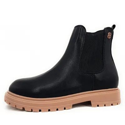 Produktbild von s.Oliver  Damenschuhe Stiefeletten Schlupfstiefel Schwarz Freizeit, Schuhgröße:32 EU