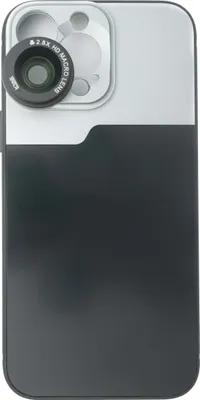 Produktbild von SYSTEM-S Makro Linse 2.8x HD Filter mit Hülle in Schwarz für iPhone 13 Pro Max