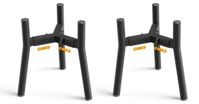 Produktbild von Erhöhter Hundenapfständer 2er-Pack, verstellbar 17,8-26,9 cm, Höhe 28 cm, Größe M