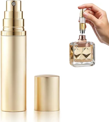 Imagen del producto de Atomizador de perfume, de aluminio, recargable, 10 ml, compacto, ideal para viajes
