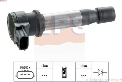 Produktbild von EPS Zündspule für Kraftfahrzeuge, Steckerzündspule mit integriertem Zündkerzenstecker