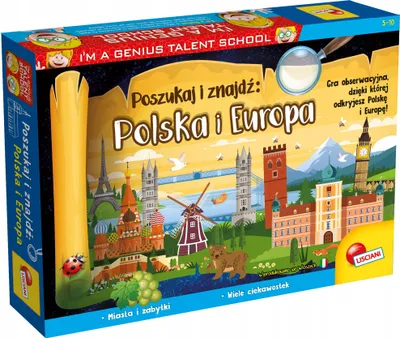 Productafbeelding van LISCIANI: IK BEN EEN GENIUS. Zoek, vind. Pools, Europa. Educatief spel