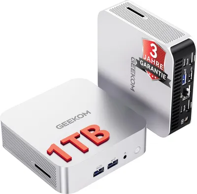 Obrázok produktu pre GEEKOM A6 Mini PC, 3-ročná podpora, s AMD Ryzen 7 6800 | kovové puzdro | 16 GB RAM tb SSD, Mini stolný počítač pre domácu kanceláriu a kreativitu 2026