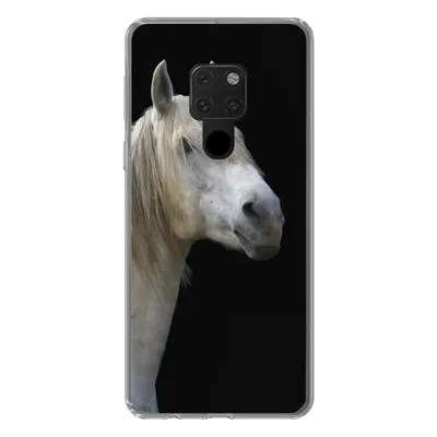 Produktbild von MuchoWow® Handyhülle Schutzhülle Hülle für Huawei P40 Lite Pferde - Pilz - Schwarz Silikon Softcase Handy Hülle - Handy