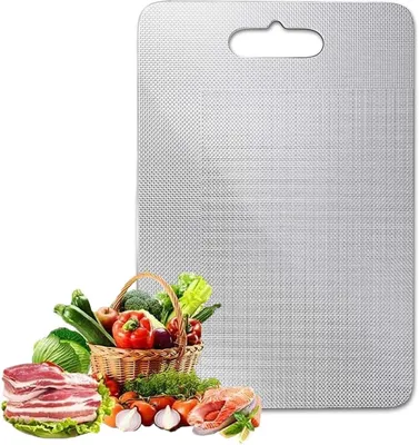 Obrázok produktu pre Krájacia doska 34 x 23 cm, 304 nehrdzavejúca oceľ, vhodná do umývačky, pre kuchyňu