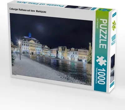 Produktbild von CALVENDO Puzzle Coburger Rathaus auf dem Marktplatz | 1000 Teile Lege-Größe 64x48cm Foto-Puzzle für glückliche Stunden