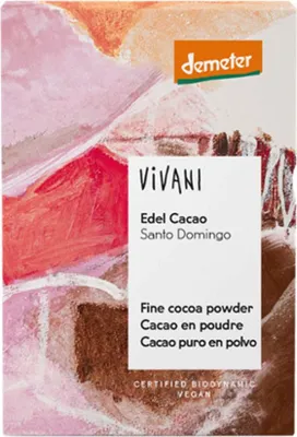 Produktbild von Vivani Edel Cacao Santo Domingo 100 g Zartbitterschokolade