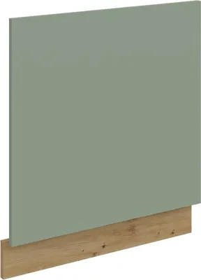 Produktbild von Tür für Einbaugeschirrspüler LUNARA – 60 x 57 cm, grün/Eiche handwerklich