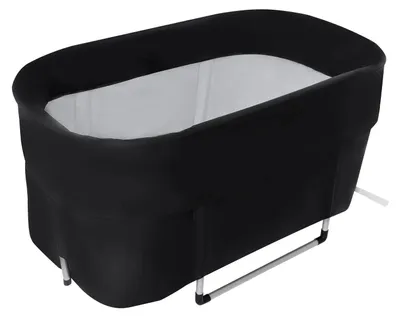 Produktbild von Tragbare faltbare Badewanne - Mobile Badetonne für Erwachsene - Große Kapazität - Wärmespeichernd - Für drinnen und draußen zur Entspannung - Schwarz
