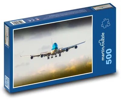 Zdjęcie produktu dla Puzzle 500 Boeing 747 na niebie - martinpuzzle