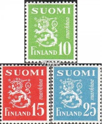 Produktbild von Briefmarken Finnland 1952 Mi 403-405 (kompl.Ausg.) postfrisch Freimarken Wappenlöwe