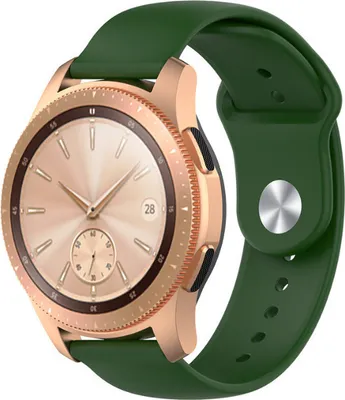 Produktbild von Strap-it Samsung Galaxy Watch 42mm Sportarmband (Armeegrün)