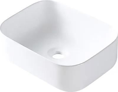 Produktbild von Balneo Waschbecken NATRA 41x30 cm Keramik weiß rechteckig für Badezimmer