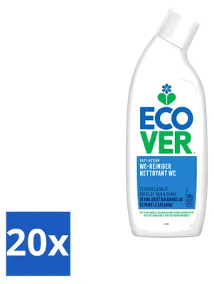 Produktbild von 20 x Ecover Toiletreiniger - Zeebries & Salie - 750 ml - Vorteilspackung - 20 Stücke