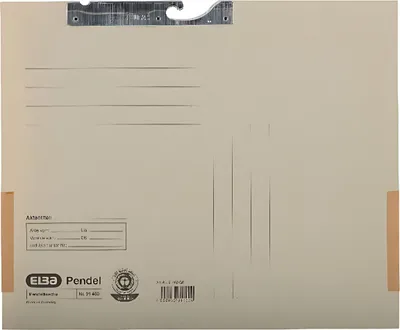 Produktbild von ELBA Pendeltasche A4, aus 320 g/m² Manilakarton grau
