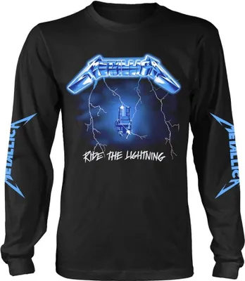 Image de Metallica - "Ride The Lightning" T-shirt unie homme/femme manches longues PH3577 (M) (Noir)