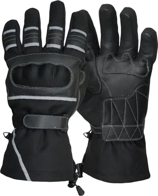 Produktbild von Motorradhandschuhe Sommer/Herbst Motorrad Biker Handschuhe Schwarz, Größe:8=M